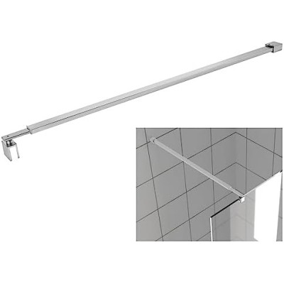 Shower glass support bars