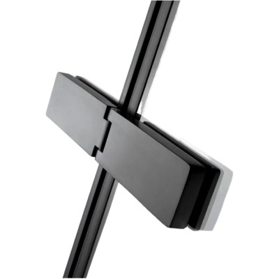 durable glass door hinge black