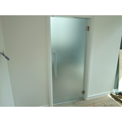 Custom made Frameless frosted glass door